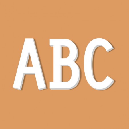 Letters and Numbers - Rotaro - Thickness: 0,8 cm