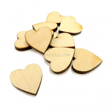 Fa szív - 10 db