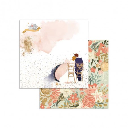 Scrapbook papír tömb - 8x8" - SBBS22 - Double Face Love Story