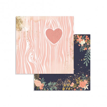 Scrapbook papír tömb - 8x8" - SBBS22 - Double Face Love Story