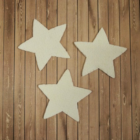 Filc csillag - bézs