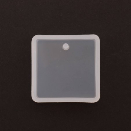 Silicone mold, square medal
