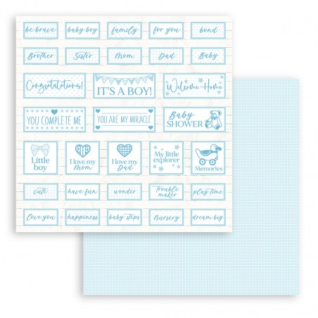 Scrapbooking Paper Pack - 8x8" - SBBS56 - Baby Dream Blue