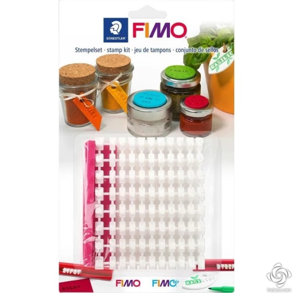 FIMO Stamp Kit with letters and numbers