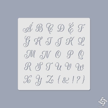 Media Stencil no.037 - Abc betűk