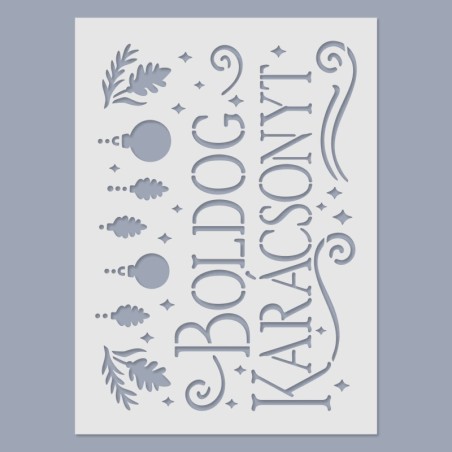 Stencil - Boldog Karácsonyt