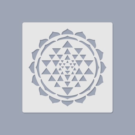 Media Stencil no.043 - Sri Yantra