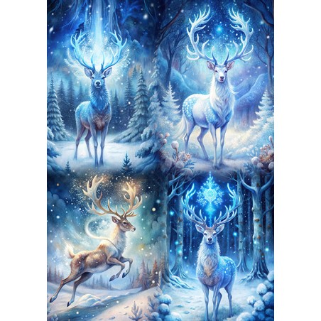 Rice Paper Napkins - A4 - FPR-0453 - Wonder Deer