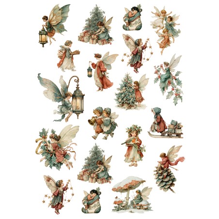 Rice Paper Napkins - A4 - FPR-K463 - Winter fairies
