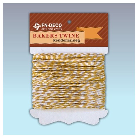 Bakers Twine kenderzsineg - sárga (10m)