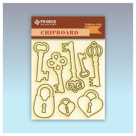 Chipboard szett - kulcsok és lakatok