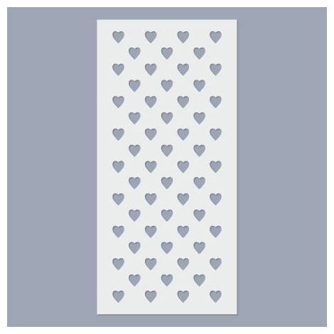 Stencil - Szív sorminta