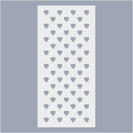 Stencil - Szív sorminta