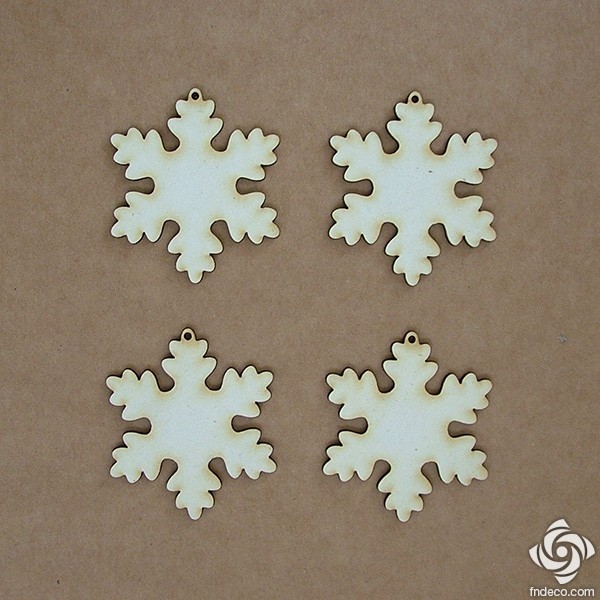 Chipboard - snowflakes (5 cm)