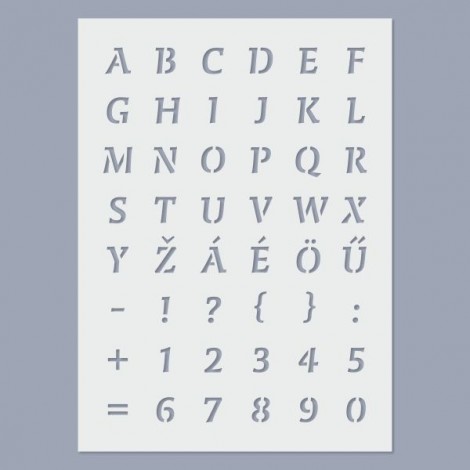 Stencil - ABC 12mm