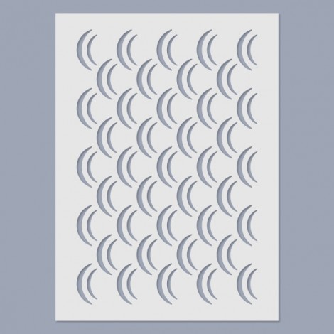 Stencil - Hullám minta