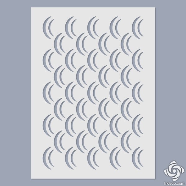 Stencil - Hullám minta