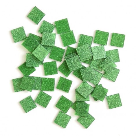 Csillámos akrilmozaik - Zöld