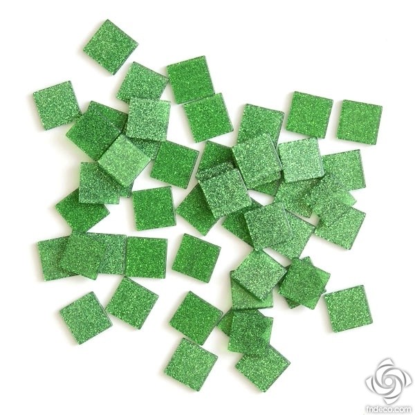 Csillámos akrilmozaik - Zöld