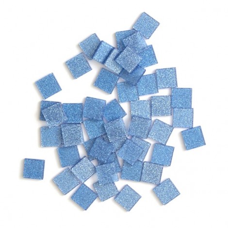 Csillámos akrilmozaik - Kék