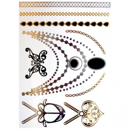 Metál tetoválás - láncok, karkötők 01