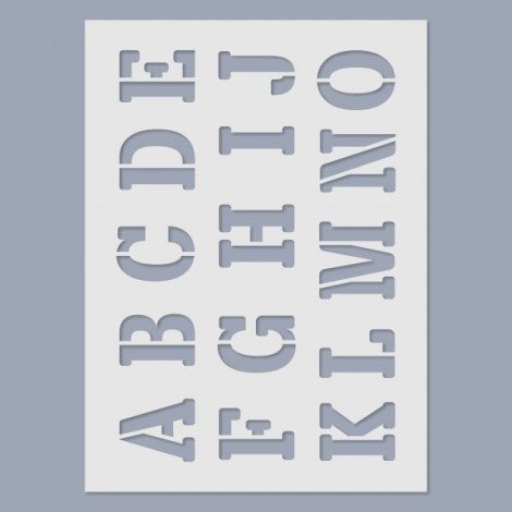 Stencil - ABC nagybetűk