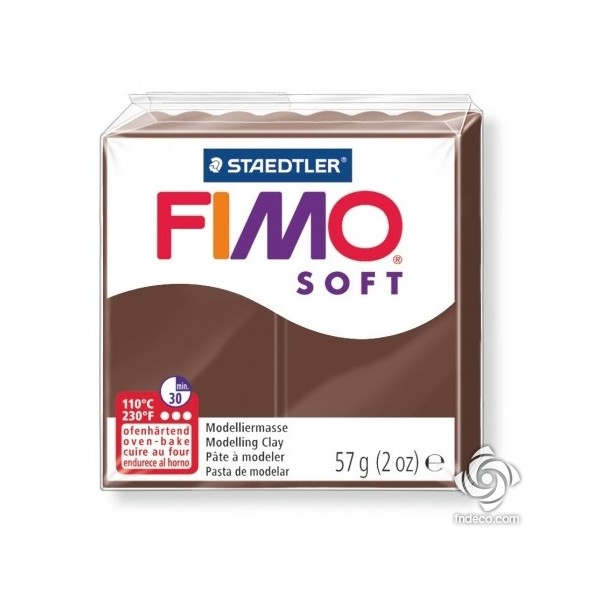 FIMO SOFT - oven-safe clay, 57g - chocolate