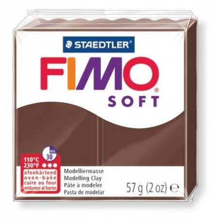 FIMO SOFT - oven-safe clay, 57g - chocolate