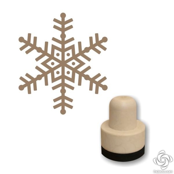 Foam stamp - Hópehely 04