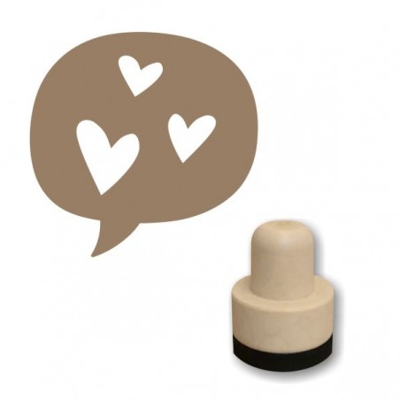 Foam stamp - Szív buborék