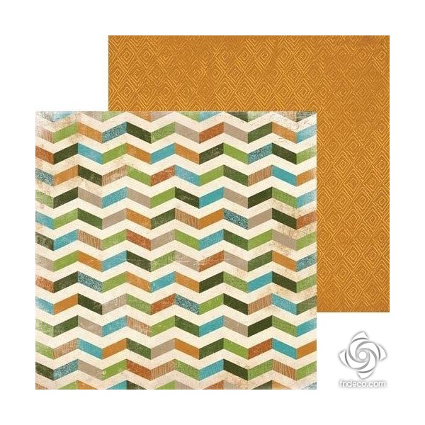 Kétoldalas scrapbook papír - Safari