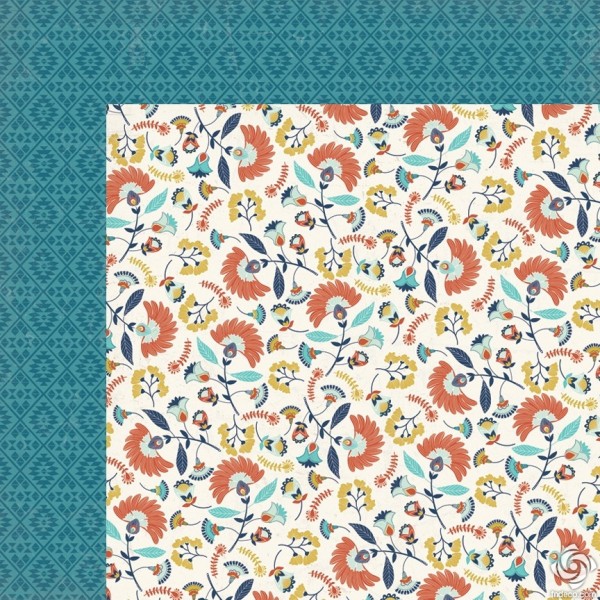 Kétoldalas scrapbook papír - Happy Camper