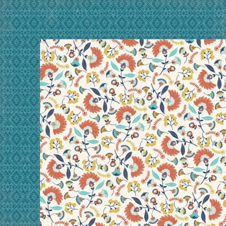 Kétoldalas scrapbook papír - Happy Camper