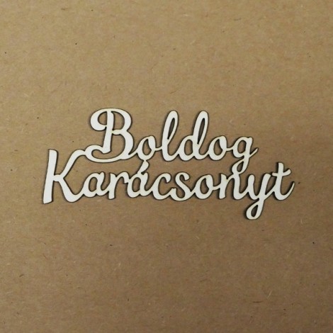 Chipboard felirat - Boldog Karácsonyt