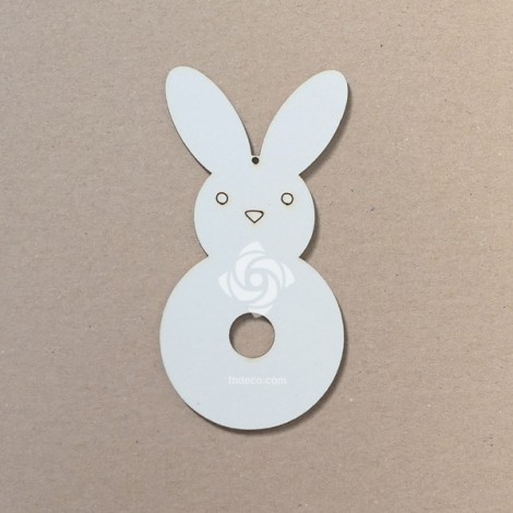 Chipboard - Pom pom nyuszi