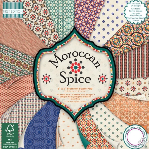 Moroccan Spice 6 X 6" Paper Pad