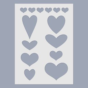 Stencil - Szívek
