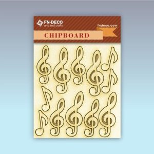 Chipboard szett - violinkulcsok