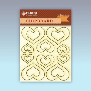 Chipboard szett - szivek
