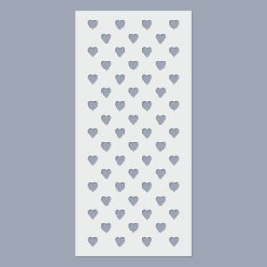 Stencil - Szív sorminta