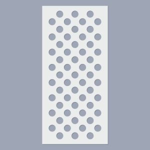 Stencil - Nagy pöttyök 7 sorban