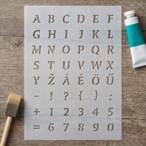 Stencil - ABC 12mm