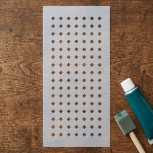 Stencil - Négyzet minta - 4mm