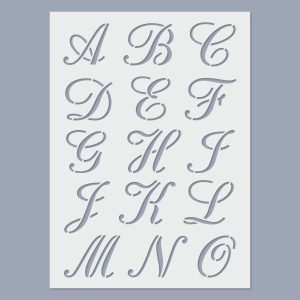 Stencil - ABC Calligraphy 30mm