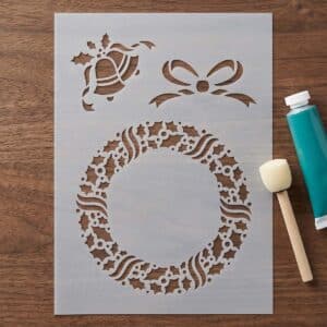 Stencil - Christmas wreath