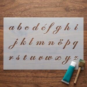 Stencil - Anno ABC - lowercase
