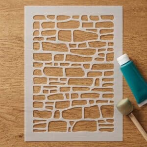 Stencil - Brick wall