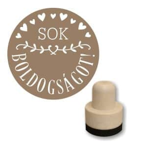 Foam stamp - Sok boldogságot!