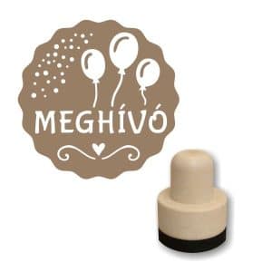 Foam stamp - Meghívó 02