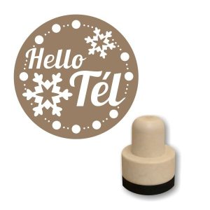 Foam stamp - Hello tél